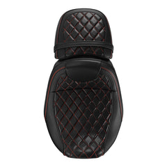 Gel Seat C.C. RIDER Touring Seat Two Piece 2 Up Seat Driver Solo Seat Passenger Seat Lattice Stitching For CVO Street Glide CVO Road Glide, 2023-2025