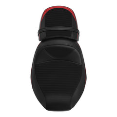 C.C. RIDER Touring Seat Two Piece 2 Up Seat Driver Solo Seat Passenger Seat Alcantara Leather Red Stitching For CVO Road Glide CVO Street Glide, 2023-2025