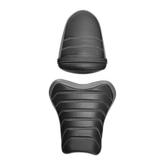C.C. RIDER GSX-R1000 Front And Rear Seat Fit For SUZUKI GSXR1000  Black Gery Pleated stitching, 2005, 2006
