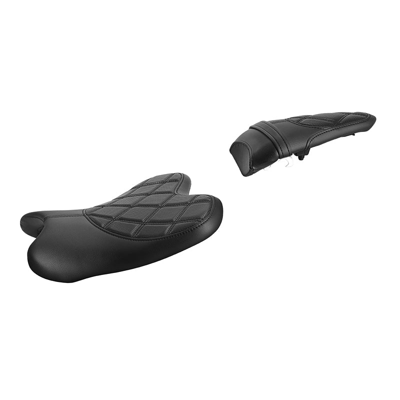 C.C. RIDER YZF R1 Front And Rear Seat For YAMAHA YZFR1 Black Diamond Stitching, 2015-2024