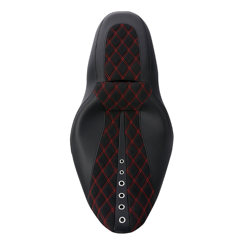 C.C. RIDER Touring Seat 2 up Seat Driver Passenger Seat Custom Motorcycle Seat For Harley Touring Electra Glide Street Glide Road Glide, 2008-2023