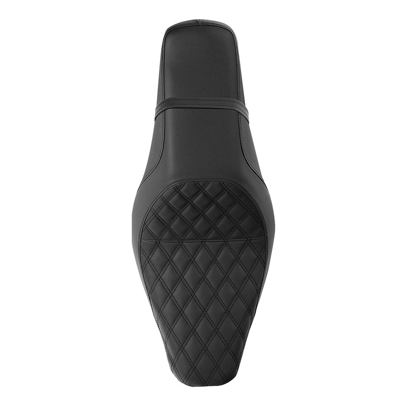 C.C. RIDER Softail Seat 2 up Double Diamond Stitch Driver And Passenger Seat Street Bob 114 FXBB 2018-2025