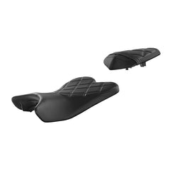 C.C. RIDER YZF R1 Front And Rear Seat For YAMAHA YZFR1 Black Lattice Stitching, 2009-2014