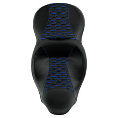 C.C. RIDER Touring Seat 2 Up Seat Driver Passenger Seat Homeycomb For Harley CVO Road Glide Electra Glide Street Glide Road King, 2009-2023