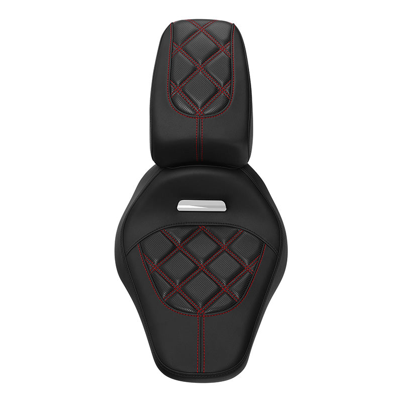 C.C.RIDER Softail Seat Two Piece 2 Up Seat Lattice Stitching For Harley Softail Breakout FXBR FXBRS, 2018-2023