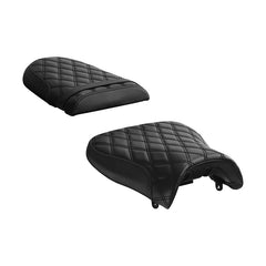 C.C. RIDER GSXR1000 Front And Rear Seat With Black Diamond Design For SUZUKI GSX-R1000, 2001-2002