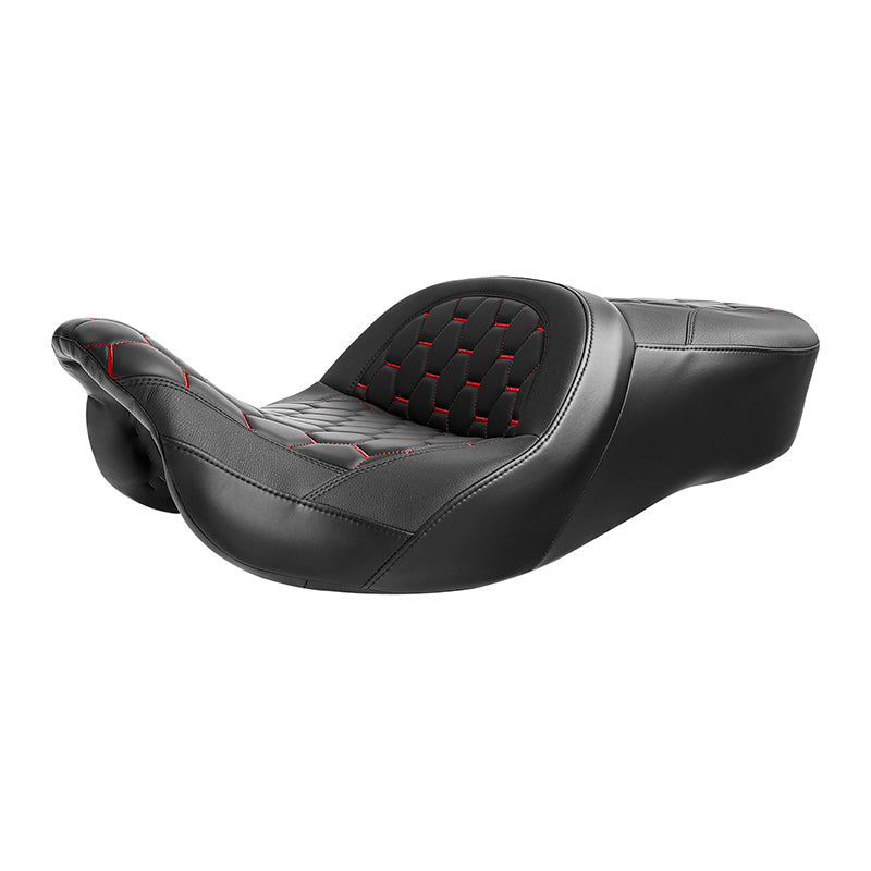 Gel Seat C.C. RIDER Touring Seat 2 Up Seat Driver Passenger Seat For Harley CVO Road King Road Glide Electra Glide Street Glide, 2009-2023