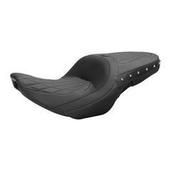 C.C.RIDER Indian Chieftain 2 Up Seat Stud Design Lattice Stitching Touring Motorcycle Seat, 2014-2025