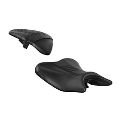 C.C. RIDER Ninja 400 Z400 Front And Rear Seat Fit For Kawasaki Ninja400 Black Carbon Fiber, 2018-2024