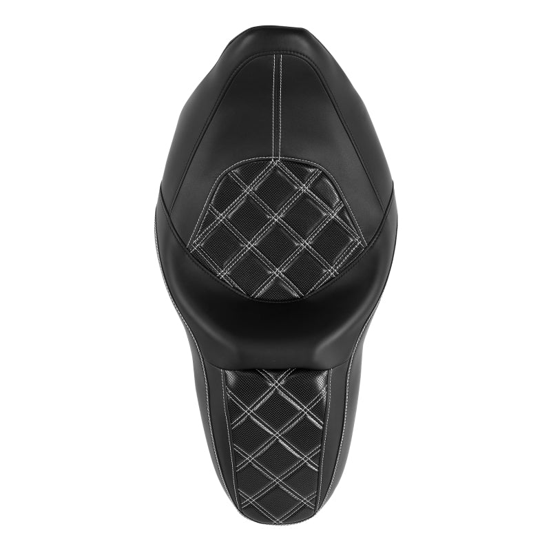 C.C. RIDER Touring Seat 2 up Seat Driver Passenger Seat Aztec For Harley Touring Street Glide Road Glide Electra Glide, 2008-2023