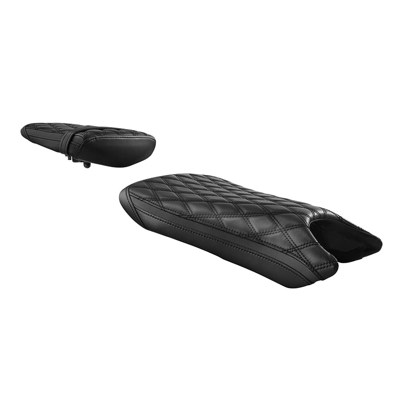 C.C. RIDER YZF R6 YZF R6S Front And Rear Seat Black Red Diamond For YAMAHA YZFR6 2003-2005 YZFR6S 2006-2009