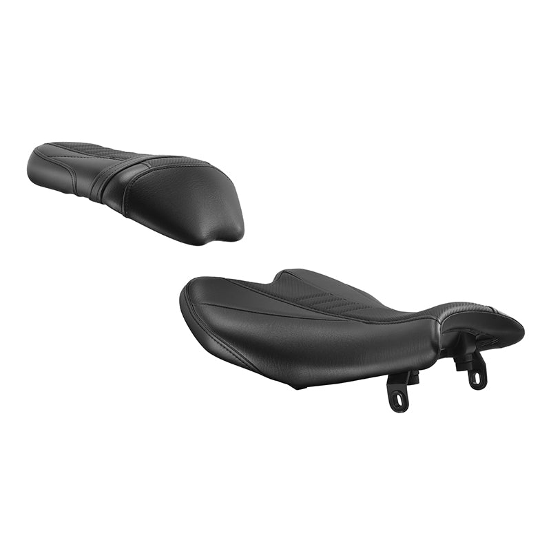 C.C. RIDER BMW S1000RR Seat Rider Passenger Seat Pillion Cushion Black Carbon Fiber Stitching For BMW S1000RR, 2019-2025