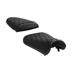 C.C. RIDER GSX-R600 GSX-R750 Front And Rear Seat Fit For SUZUKI GSXR600 GSXR750 Black Diamond Stitch, 2004-2005