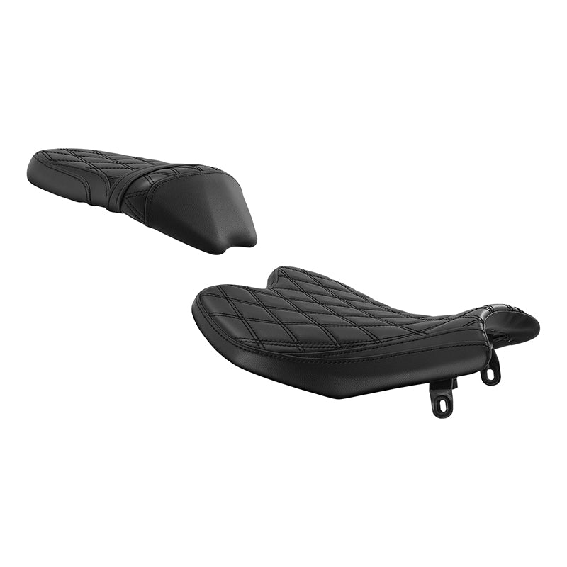 C.C. RIDER BMW S1000RR Seat Rider Passenger Seat Pillion Cushion Black Diamond Stitching For BMW S1000RR, 2019-2025