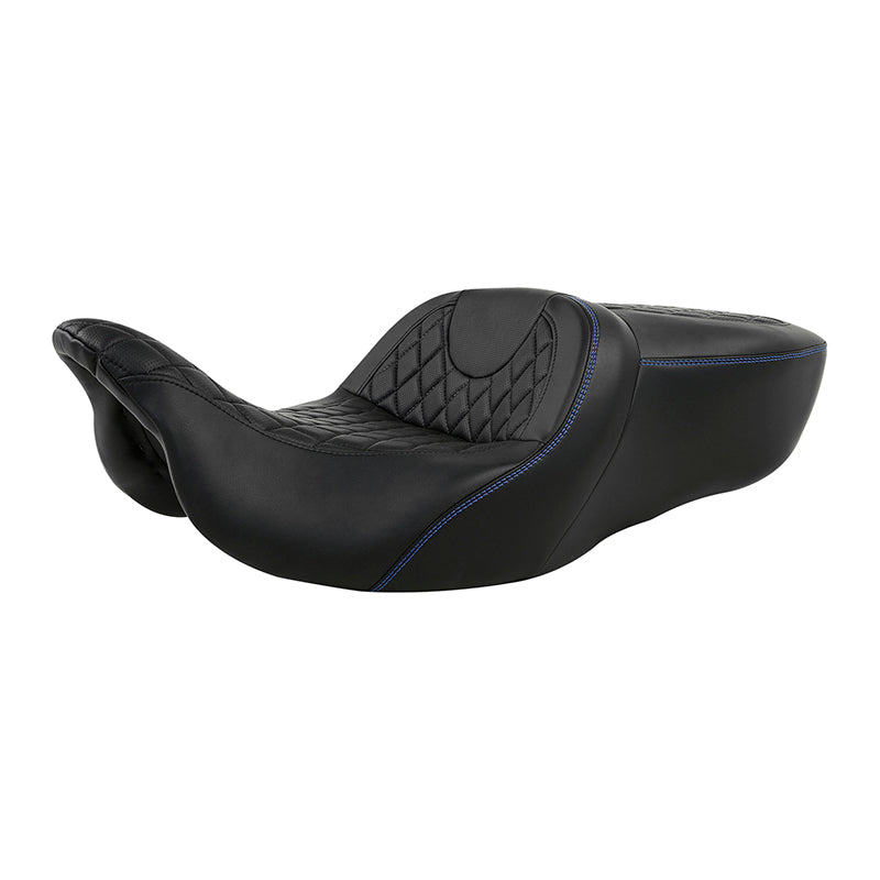 Gel Seat C.C. RIDER Touring Seat 2 Up Seat Driver Passenger Seat For Harley CVO Street Glide Road King Road Glide Electra Glide, 2009-2023