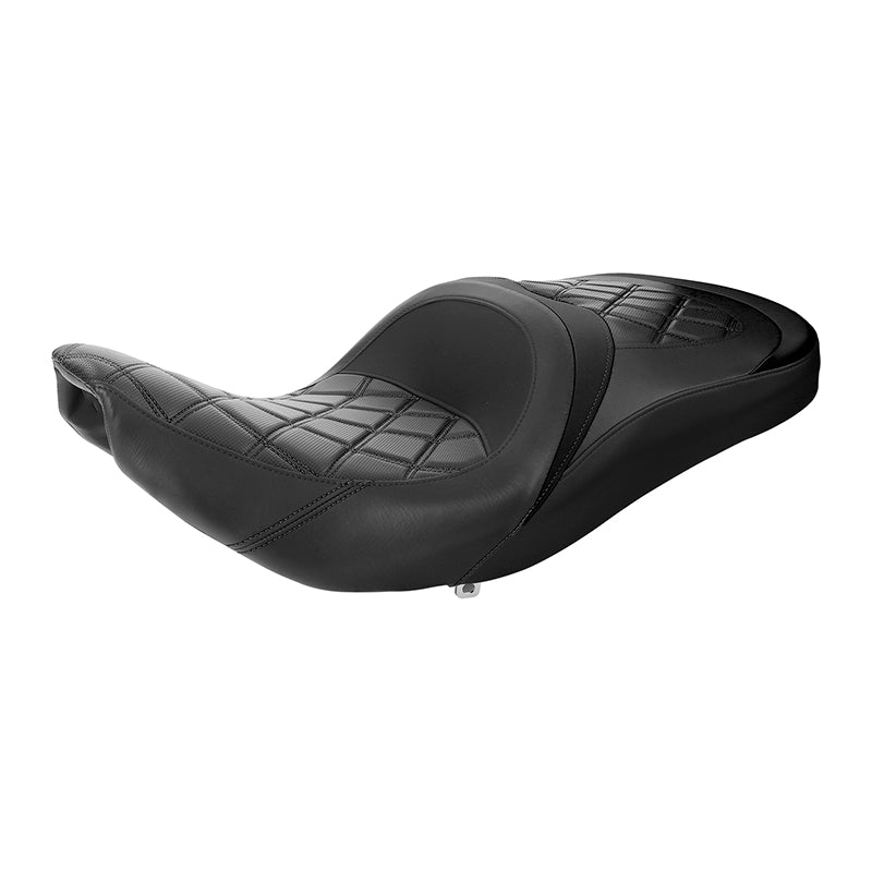 C.C.RIDER Indian Chieftain 2 Up Seat Touring Motorcycle Seat Diamond Stitching, 2014-2025