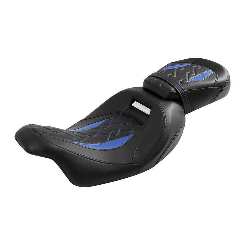 Gel Seat C.C. RIDER Touring Seat Low Profile Driver Passenger Seat For Street Glide Road King Road Glide, 2009-2023