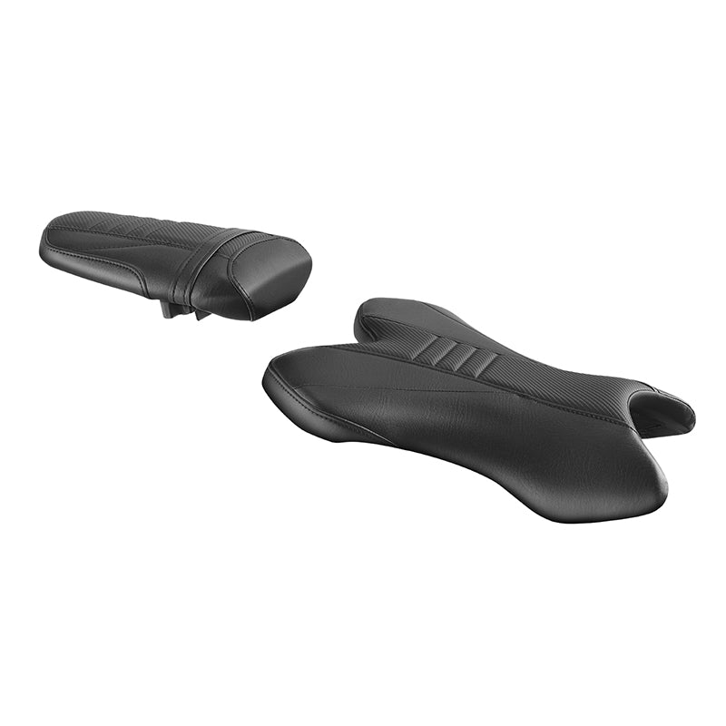 C.C. RIDER YZF R1 Front And Rear Seat For YAMAHA YZFR1 Black Carbon Fiber, 2004-2006