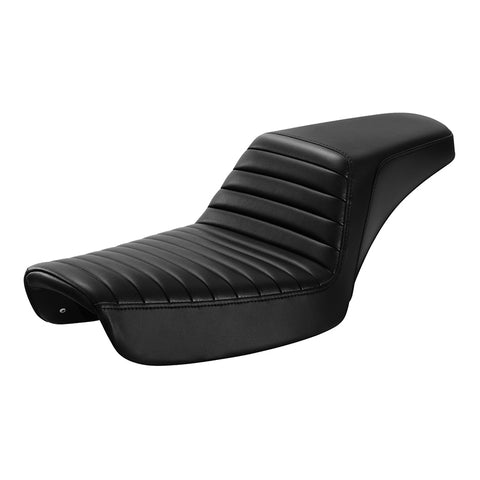 C.C. RIDER Dyna Step Up Seat 2 Up Seat Tuck and Roll For 1996-2003 Dyna Wide Glide Super Glide