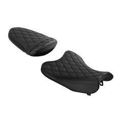 C.C. RIDER GSX-R1000 Front And Rear Seat Fit For SUZUKI GSXR1000 Black Lattice Stitch, 2007, 2008