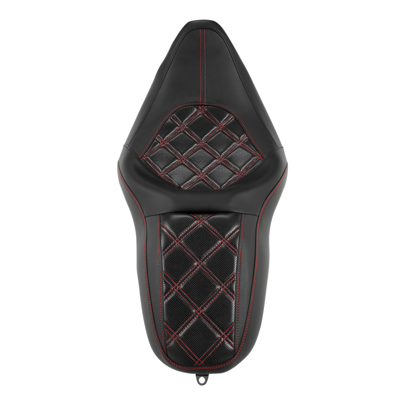 C.C. RIDER Touring Seat 2 up Seat Driver Passenger Seat Aztec For Harley Touring Street Glide Road Glide Electra Glide, 2008-2023