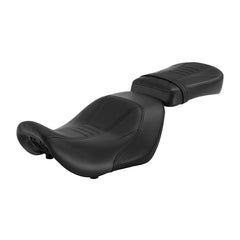 C.C. RIDER Sportster Seat 2 Piece Reach Seat Driver And Passegner Seat Black Carbon Fiber Pattern Fit For Harley Nightster RH975 2022-Later