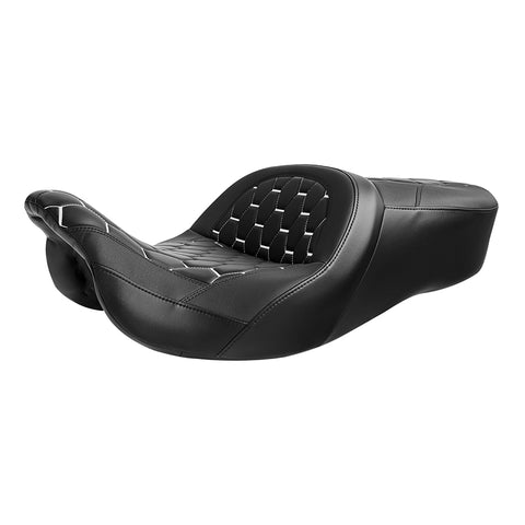 Gel Seat C.C. RIDER Touring Seat 2 Up Seat Driver Passenger Seat For Harley CVO Street Glide Road King Road Glide Electra Glide , 2009-2023