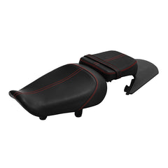 C.C. RIDER Sportster Seat 2 Piece Seat Driver And Passegner Seat Red Stitching Fit For Harley Sportster S RH1250S 2021-Later