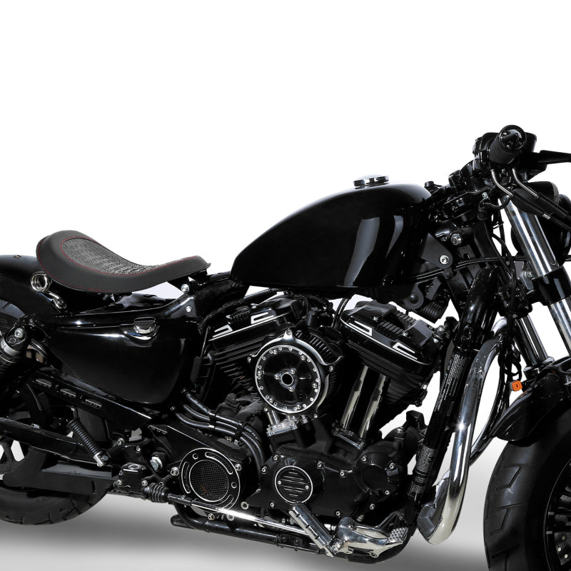 C.C. RIDER Sportster Seat Solo Spring Seat Torsion Type Motorcycle Solo Seat Iron 883 Iron 1200 Bobber Seat Chopper Seat 2004-2024