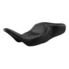 Gel Seat C.C. RIDER Touring Seat 2 Up Seat Driver Passenger Seat For Harley CVO Road King Honeycomb Road Glide Electra Glide Street Glide, 1997-2007