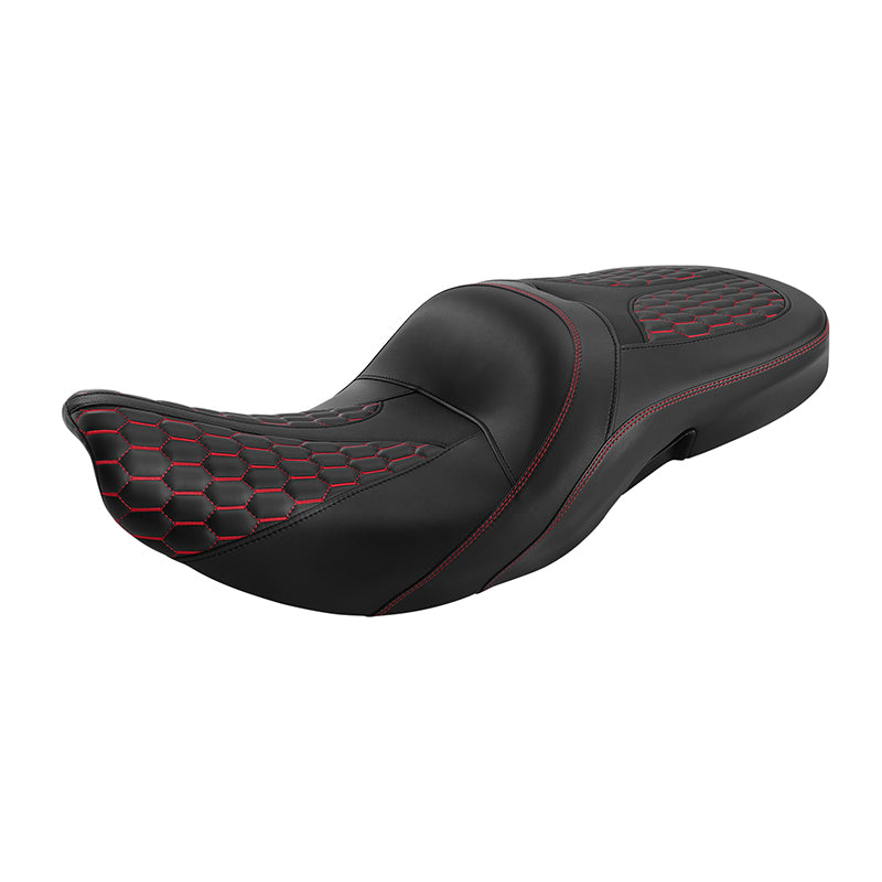C.C.RIDER Indian Chieftain 2 Up Seat Touring Motorcycle Seat Honeycomb Stitching, 2014-2025