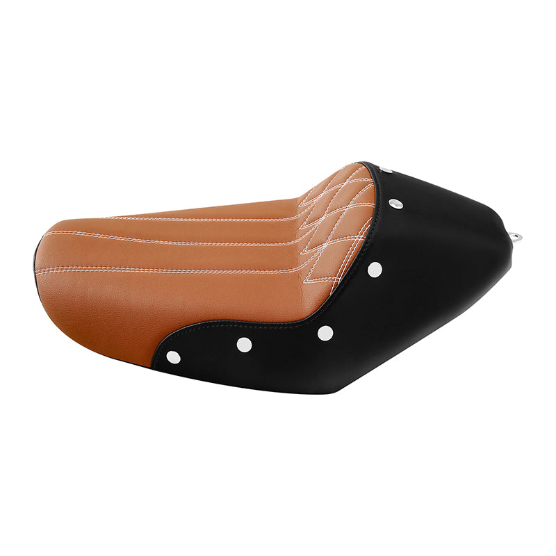 C.C. RIDER Sportster Seat Solo Seat Studs Design For Sportster Iron 883 Iron1200 XL883 XL1200 Studs Design, 2010-2023