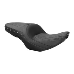 C.C.RIDER Indian Chieftain 2 Up Seat Stud Design Lattice Stitching Touring Motorcycle Seat, 2014-2025