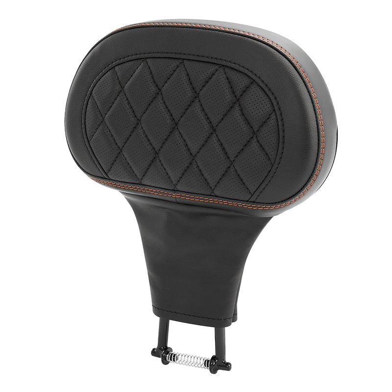C.C. RIDER Rider Backrest 2 Up Seat Driver Backrest Pad For Harley Touring CVO Street Glide Road Glide Electra Glide Road King, 1988-2025