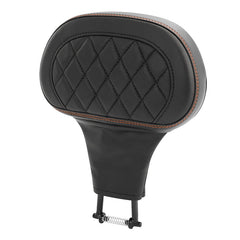 C.C. RIDER Rider Backrest 2 Up Seat Driver Backrest Pad For Harley Touring CVO Street Glide Road Glide Electra Glide Road King, 1988-2025