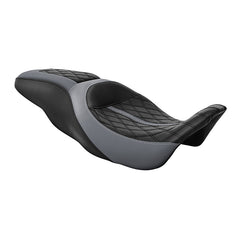 C.C. RIDER Touring Seat 2 up Seat Driver Passenger Seat For Harley Touring Street Glide Road Glide Electra Glide, 2008-2023