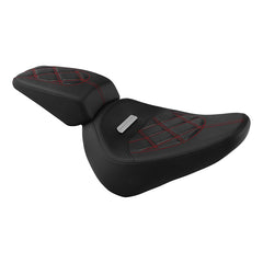 C.C.RIDER Softail Seat Two Piece 2 Up Seat Lattice Stitching For Harley Softail Breakout FXBR FXBRS, 2018-2023