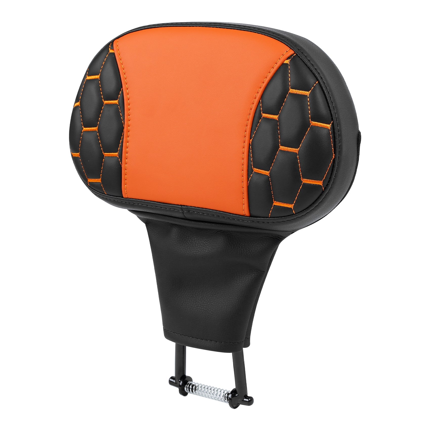 C.C. RIDER Rider Backrest 2 Up Seat Driver Backrest Pad For Harley Touring CVO Street Glide Road Glide Electra Glide Road King, 1988-2025