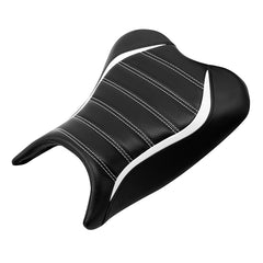 C.C. RIDER Ninja 400 Z400 Front And Rear Seat Fit For Kawasaki Ninja400 Black White, 2018-2024