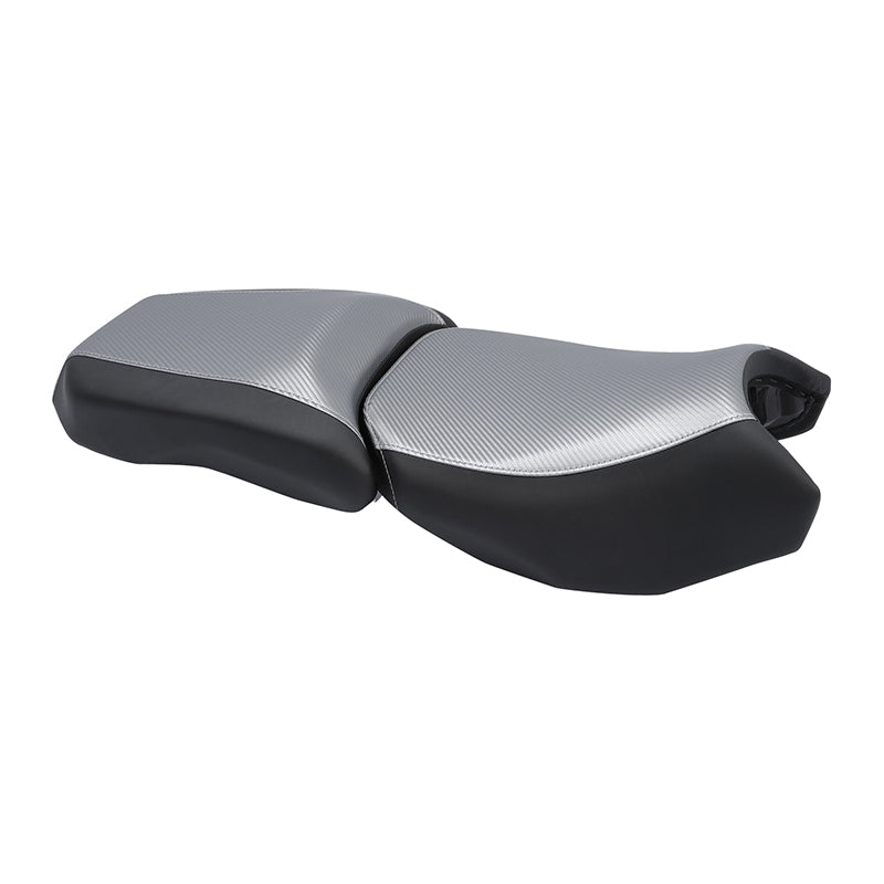C.C. RIDER BMW R1200GS Seat Rider Passenger Seat Pillion Cushion With Sliver Carbon Fiber for BMW R1200GS R1250GS Adventure, 2013-2024