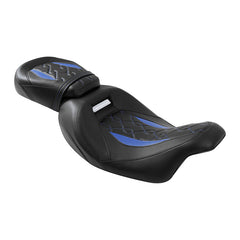 Gel Seat C.C. RIDER Touring Seat Low Profile Driver Passenger Seat For Street Glide Road King Road Glide, 2009-2023