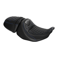 Gel Seat C.C. RIDER Touring Seat Two Piece 2 Up Seat Driver Solo Seat Passenger Seat Lattice Stitching For CVO Road Glide CVO Street Glide , 2023-2025