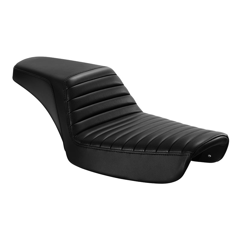 C.C. RIDER Dyna Step Up Seat 2 Up Seat Tuck and Roll For 1996-2003 Dyna Wide Glide Super Glide
