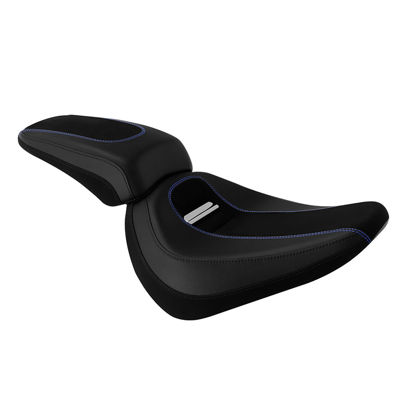 C.C.RIDER Softail Seat Two Piece 2 Up Seat Alcantara Leather For Harley Softail Breakout FXBR FXBRS, 2018-2023