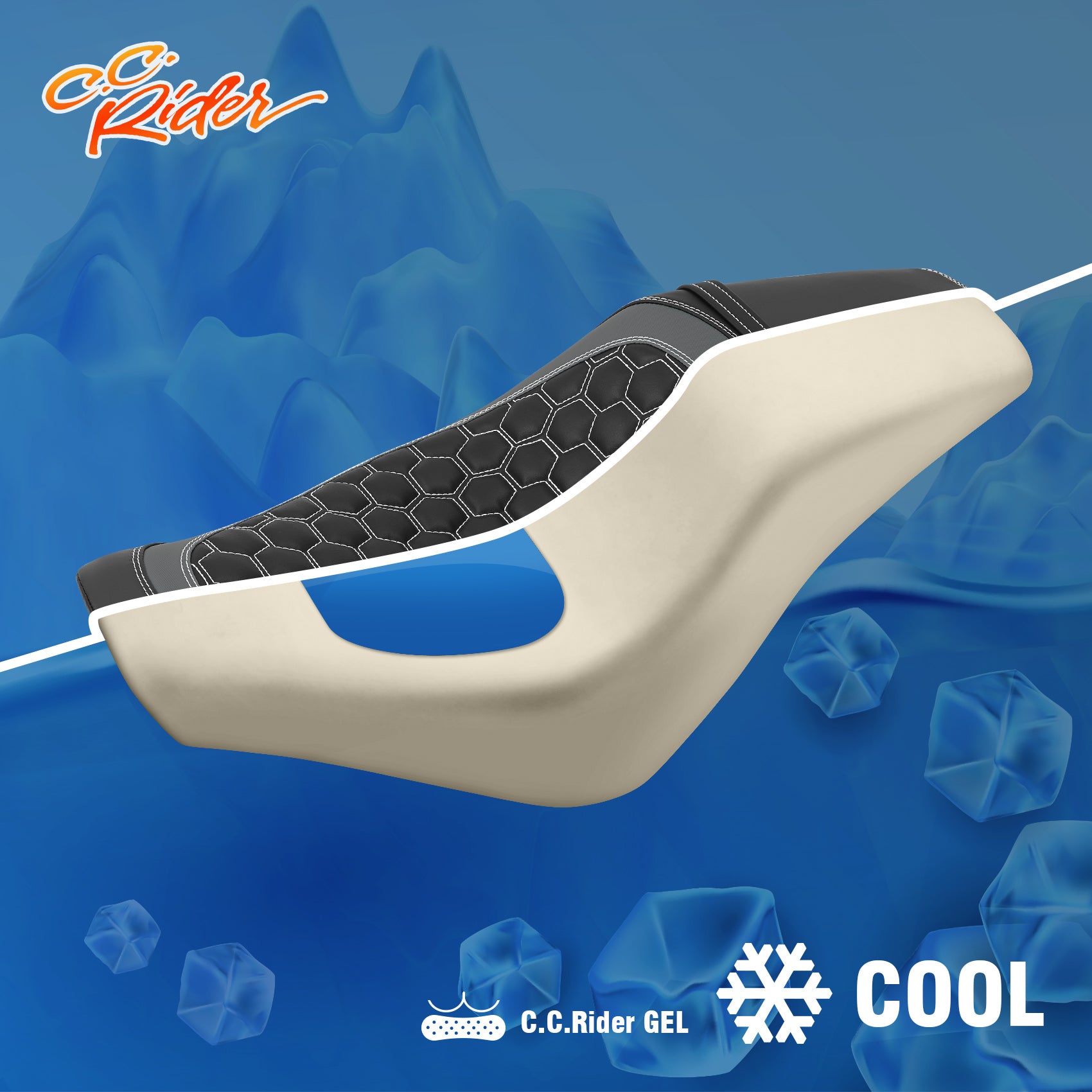 C.C. RIDER Softail Seat Low Rider S Low Rider ST Driver Passenger Seat  Fit For Low Rider Sport Glide FXLR FXLRS FXLRST 2018-2025