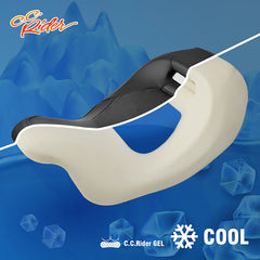 C.C. RIDER Touring Seat Two Piece 2 Up Seat Low Profile Driver Passenger Seat Bulllet For Road King Road Glide Street Glide, 2009-2023