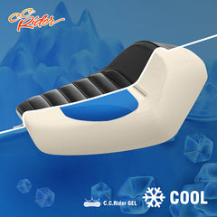 Gel Seat C.C. RIDER Harley Sportster Seat Cafe Racer Seat Chopper Seat Bobber Seat For Sportster Iron 883 Iron1200 XL883 XL1200, 2010-2023