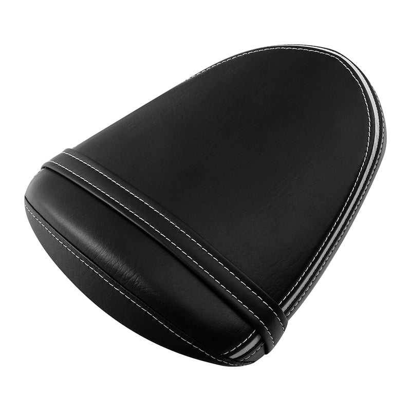 C.C. RIDER GSX-R1000 Front And Rear Seat Fit For SUZUKI GSXR1000 Black White Stitching, 2005, 2006