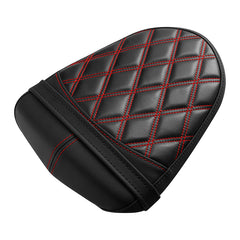 C.C. RIDER GSX-R1000 Front And Rear Seat Fit For SUZUKI GSXR1000 Red Lattice Stitch, 2007, 2008