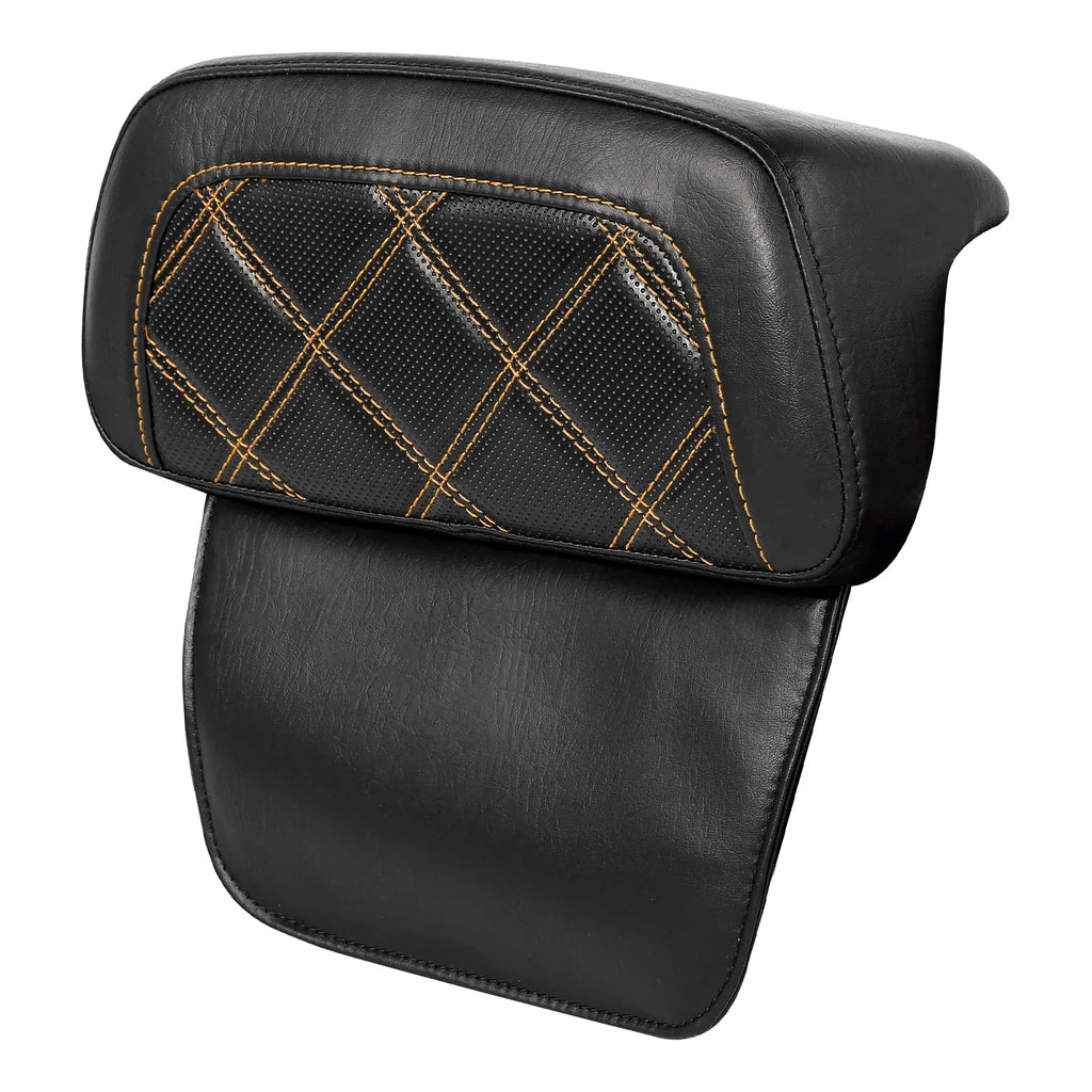 C.C. RIDER Razor Chopped Pack Trunk Backrest Passenger Backrest Pad For Harley Touring CVO Road King Road Glide Street Glide, 2014-2025